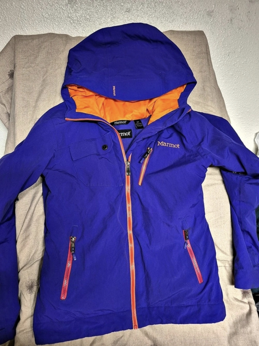 Marmot Women's Blue & Orange free skier coat Size Medium